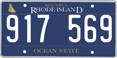 RI license plate 917569