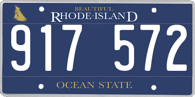 RI license plate 917572