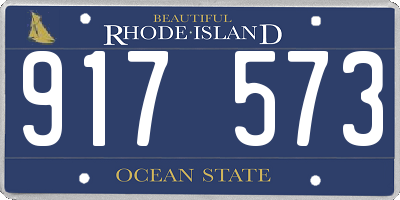 RI license plate 917573