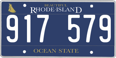 RI license plate 917579