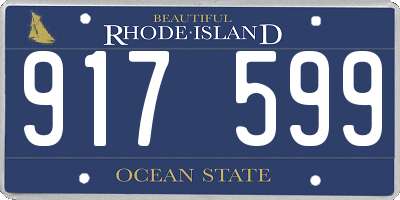 RI license plate 917599