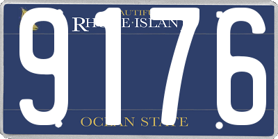 RI license plate 9176
