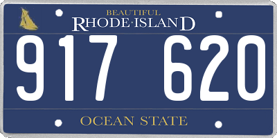 RI license plate 917620