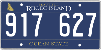 RI license plate 917627