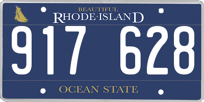 RI license plate 917628