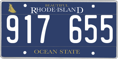 RI license plate 917655