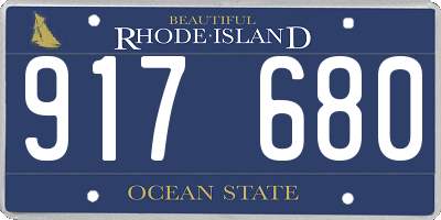 RI license plate 917680