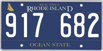 RI license plate 917682