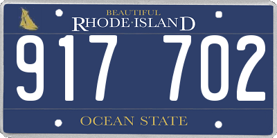 RI license plate 917702