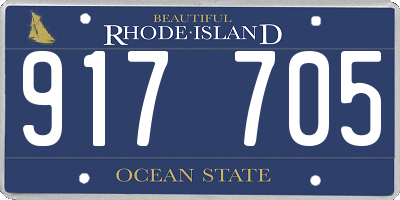RI license plate 917705