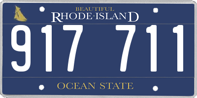 RI license plate 917711
