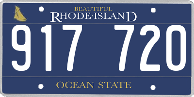 RI license plate 917720