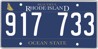 RI license plate 917733