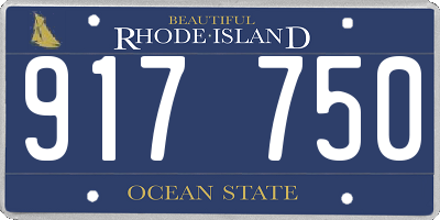 RI license plate 917750