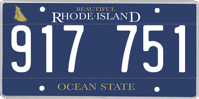 RI license plate 917751