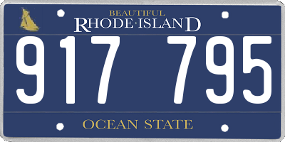 RI license plate 917795