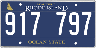 RI license plate 917797