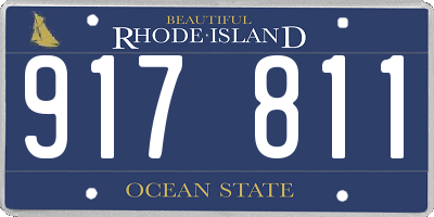 RI license plate 917811
