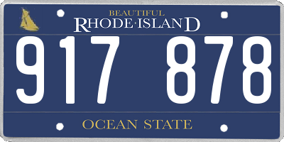 RI license plate 917878