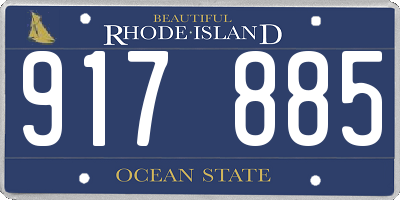 RI license plate 917885