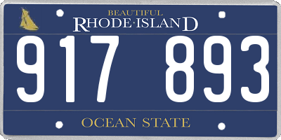 RI license plate 917893