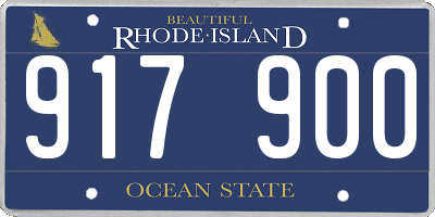 RI license plate 917900