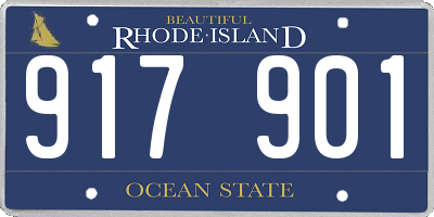 RI license plate 917901