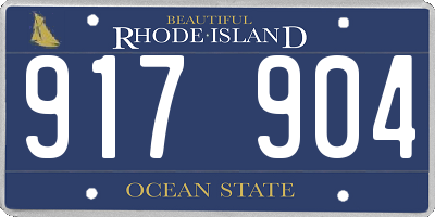 RI license plate 917904