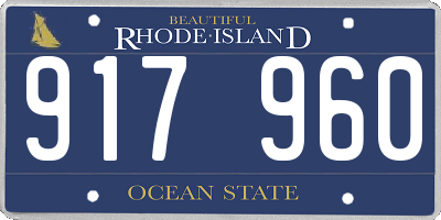 RI license plate 917960