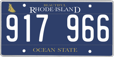 RI license plate 917966