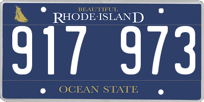 RI license plate 917973