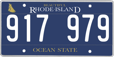 RI license plate 917979
