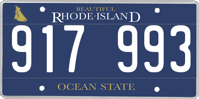 RI license plate 917993
