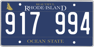 RI license plate 917994