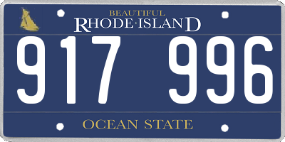 RI license plate 917996