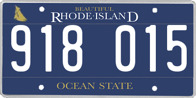 RI license plate 918015