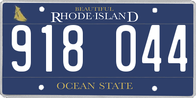 RI license plate 918044