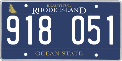 RI license plate 918051
