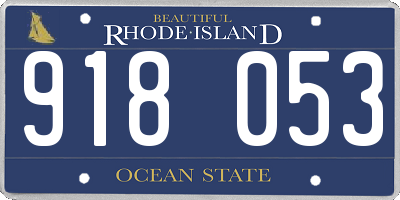 RI license plate 918053