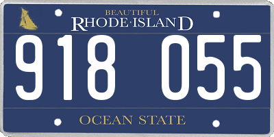 RI license plate 918055