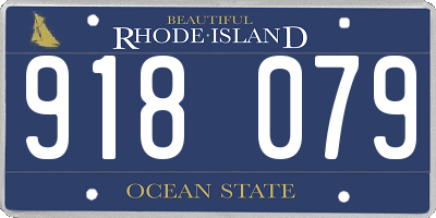 RI license plate 918079