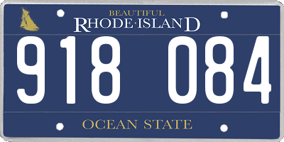 RI license plate 918084