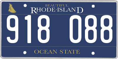 RI license plate 918088