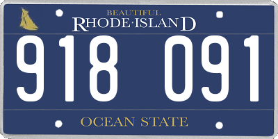 RI license plate 918091