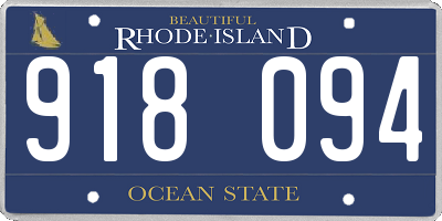 RI license plate 918094