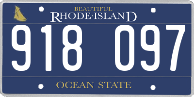 RI license plate 918097
