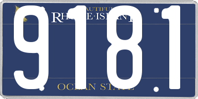 RI license plate 9181