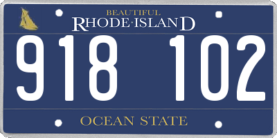 RI license plate 918102