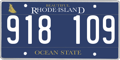 RI license plate 918109