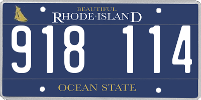 RI license plate 918114